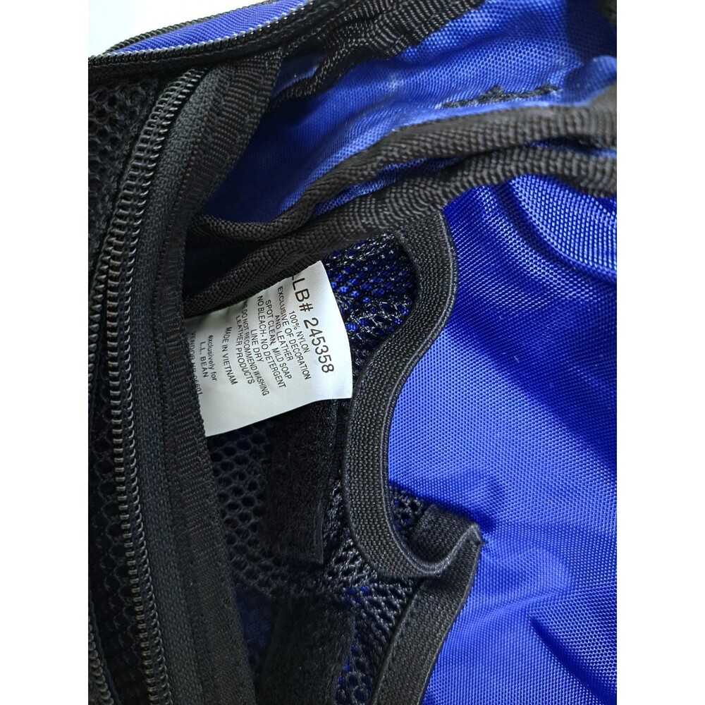 LL Bean Personal Travel Bag Vintage Toiletry Organizer Hanging Shower Blue - Picture 6 of 8